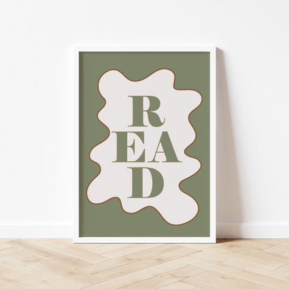 Autumns Corner 'Read' Print - Wavy Edition