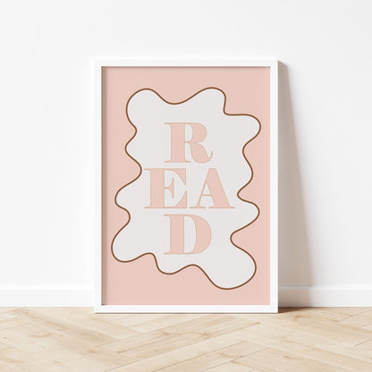 Autumns Corner 'Read' Print - Wavy Edition