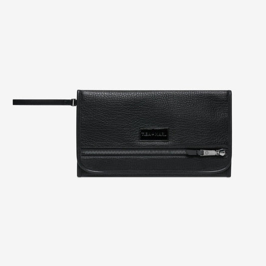 Tiba + Marl Etta Changing Clutch Black Vegan Leather