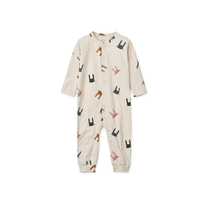 Liewood Birk Pyjamas Jumpsuit - Bunny / Sandy