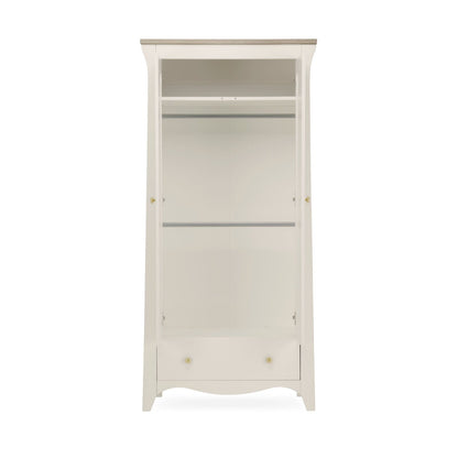 Cuddleco Clara 2 Door Nursery Wardrobe - Cashmere & Ash