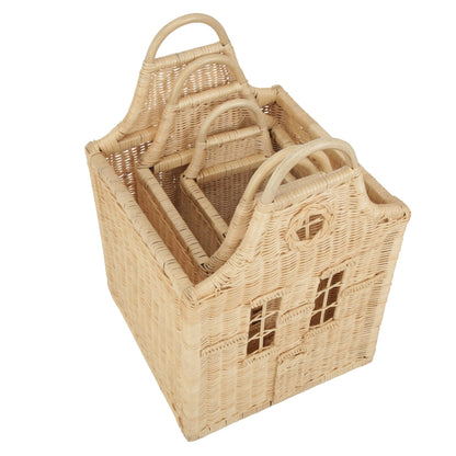 CuddleCo Dutch House Storage Baskets - Set Of 3