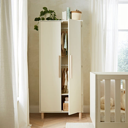 CuddleCo Harper 3 Piece Nursery Furniture Set - Cream & Ash