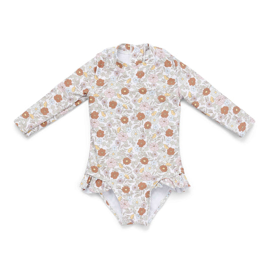 Little Dutch Long-Sleeve Swimsuit Vintage Little Flowers