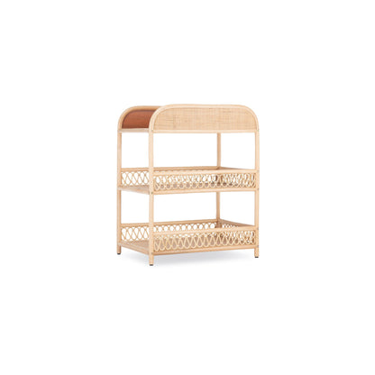 CuddleCo Aria Rattan Changing Table - Natural