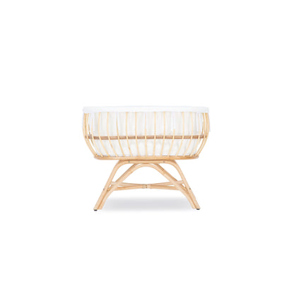 CuddleCo Aria Rattan Crib - Natural