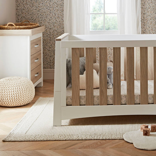 CuddleCo Ada 2 Piece Nursery Furniture Set - White & Ash