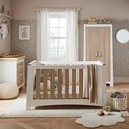 CuddleCo Ada 3 Piece Nursery Furniture Set - White & Ash