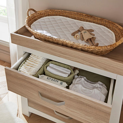 CuddleCo Ada Dresser & Changer - White & Ash