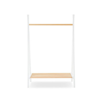 CuddleCo Nola Clothes Rail - White & Natural