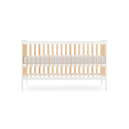 CuddleCo Nola Cot Bed - White & Natural