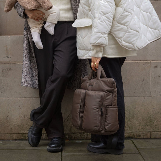 Tiba + Marl Ozzy Changing Tote Backpack - Chocolate