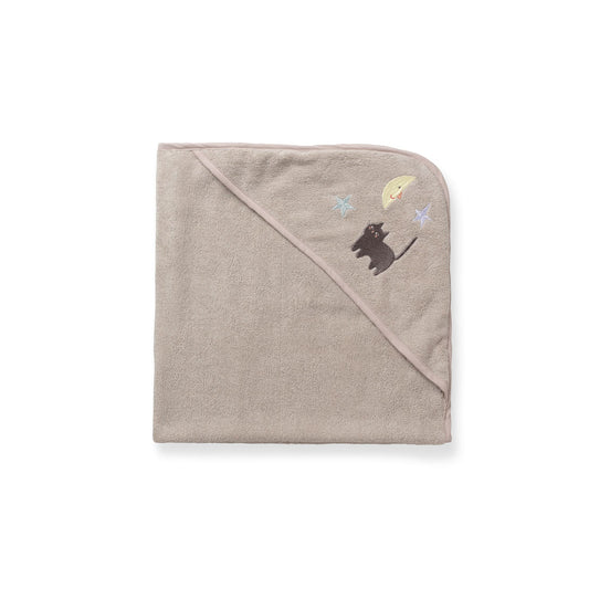 Dear April Petal Baby Towel - Moon Cat