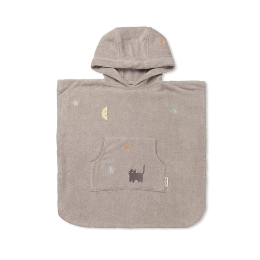 Dear April Puk Bath Poncho - Moon Cat