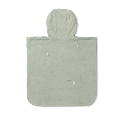 Dear April Puk Bath Poncho - Sailboats