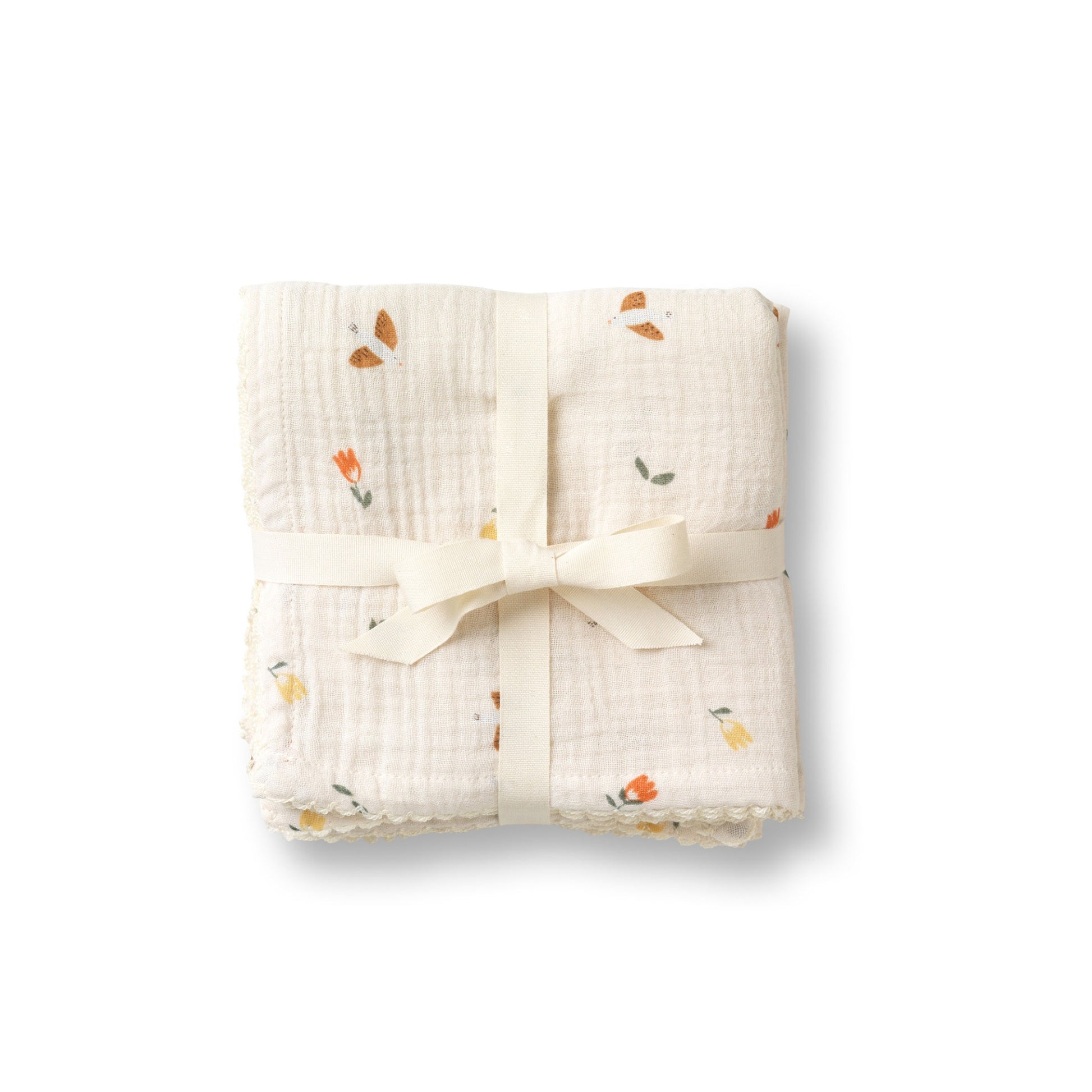 Dear April 3-pack Muslin Cloths - Songbirds