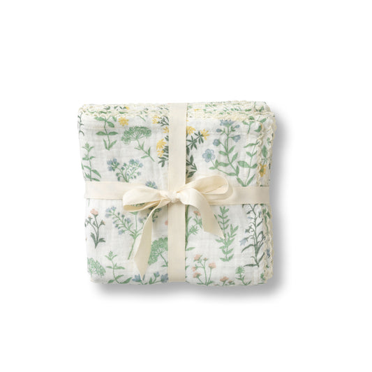 Dear April 3-pack Muslin Cloths - Summer Flowers