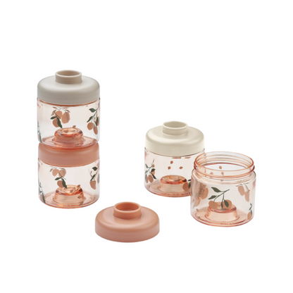 Liewood Dominique Baby Food Tritan Pots 4 Pack - Peach / Sea shell