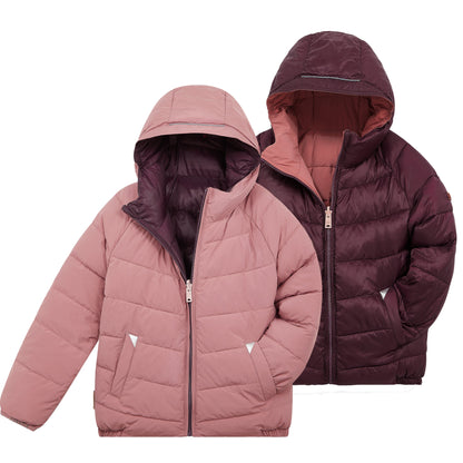 Toastie Ecoreversible Puffer - Damask Pink & Black Cherry