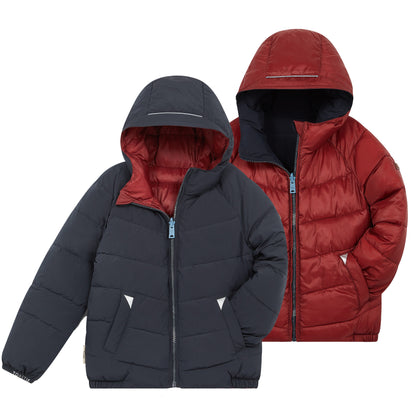 Toastie Ecoreversible Puffer -  Ink Navy & Burgundy