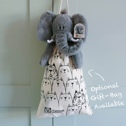 Tigercub Soft Toys - Evie The Elephant in the stay wild gift bag