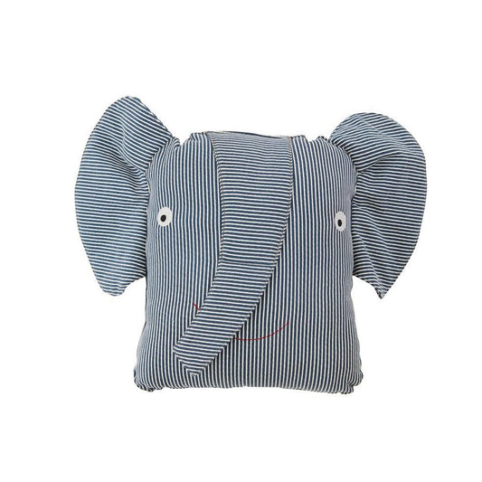 OYOY Erik Elephant Denim Cushion