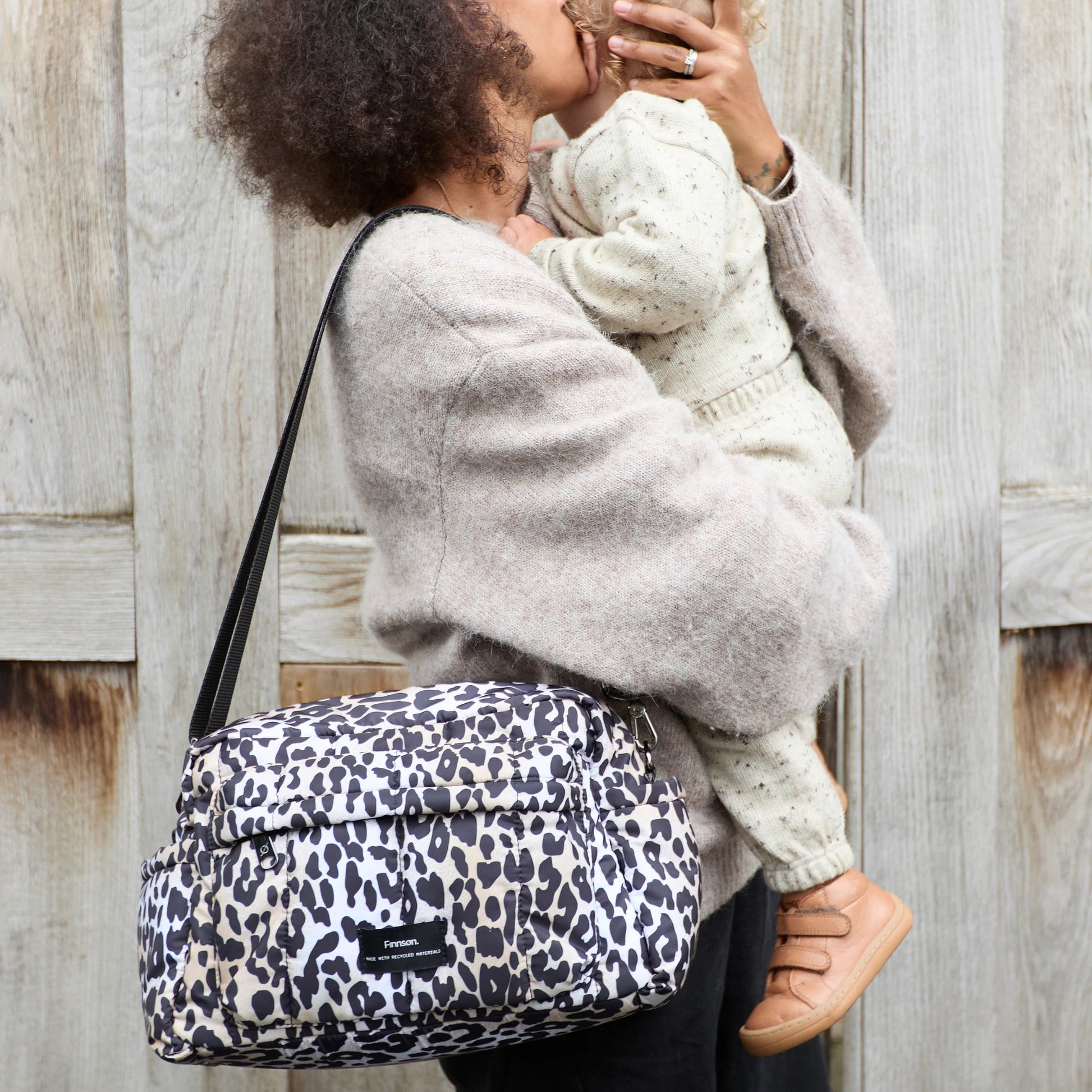 Finnson Freya Eco Stroller Organiser - Leopard Print