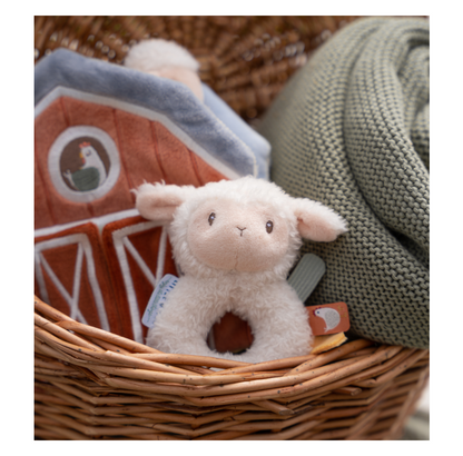 Little Dutch Soft Sheep Ring Rattle - Little Farm