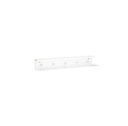 Kids Concept Shelf With Hooks - White