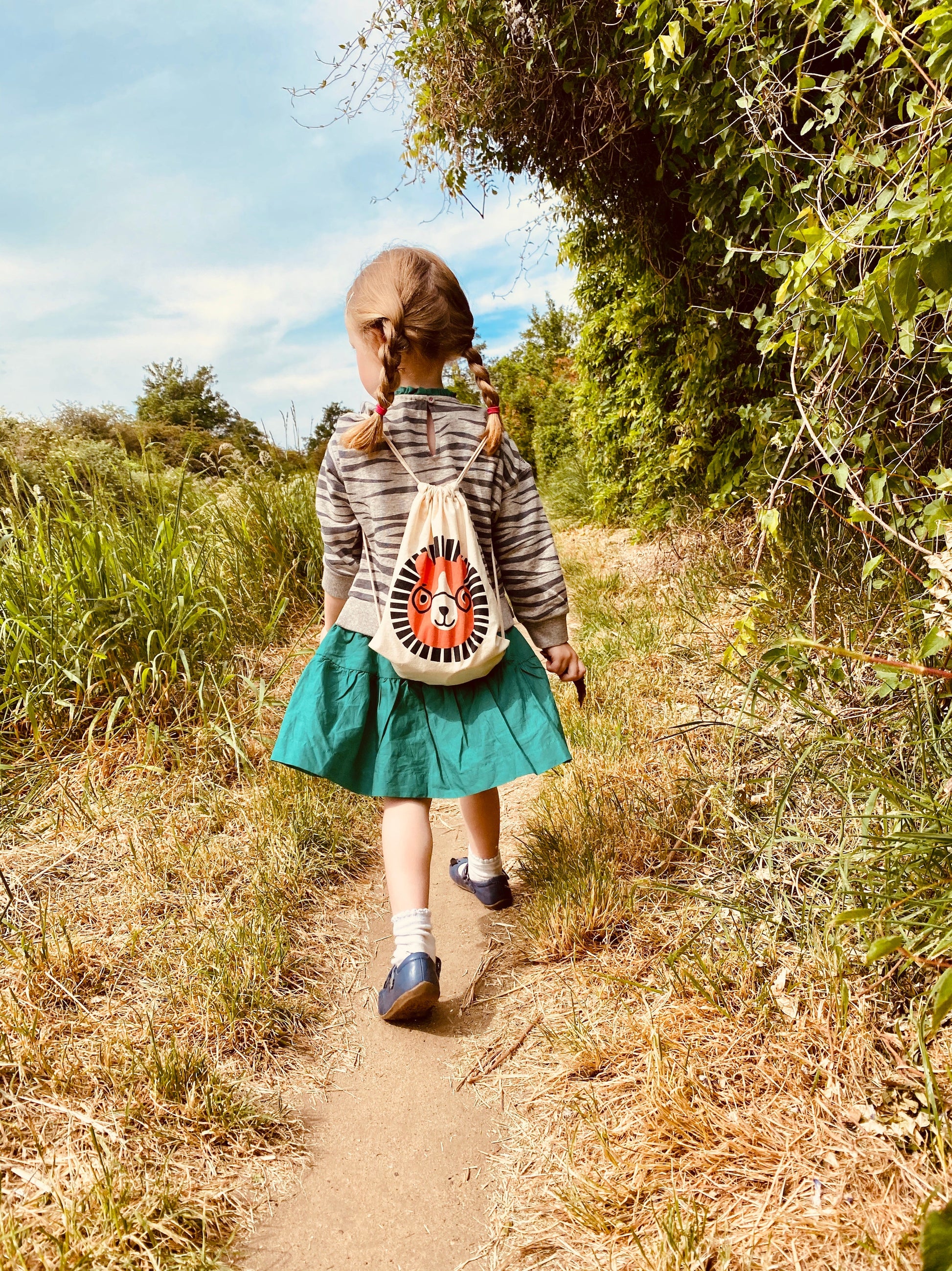 child walking safari