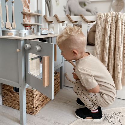 Jabadabado Wooden Play Kitchen - Grey