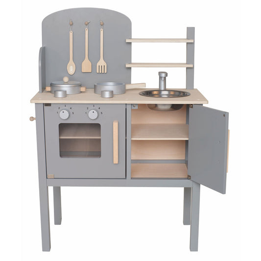 Jabadabado Wooden Play Kitchen - Grey