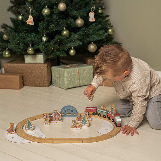 Little Dutch Wooden Christmas Train Track