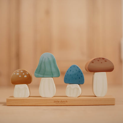 Little Dutch Mushroom Stacking Puzzle - Forest Friends