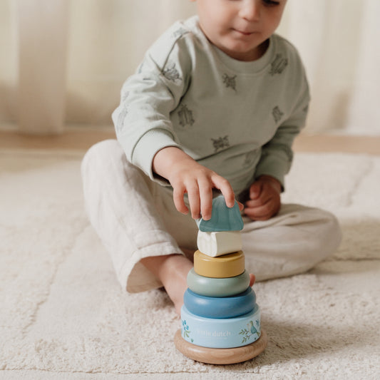 Little Dutch Wooden Rocking Ring Stacker - Forest Friends