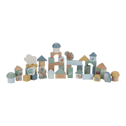 Little Dutch Wooden Building Blocks - Forest Friends