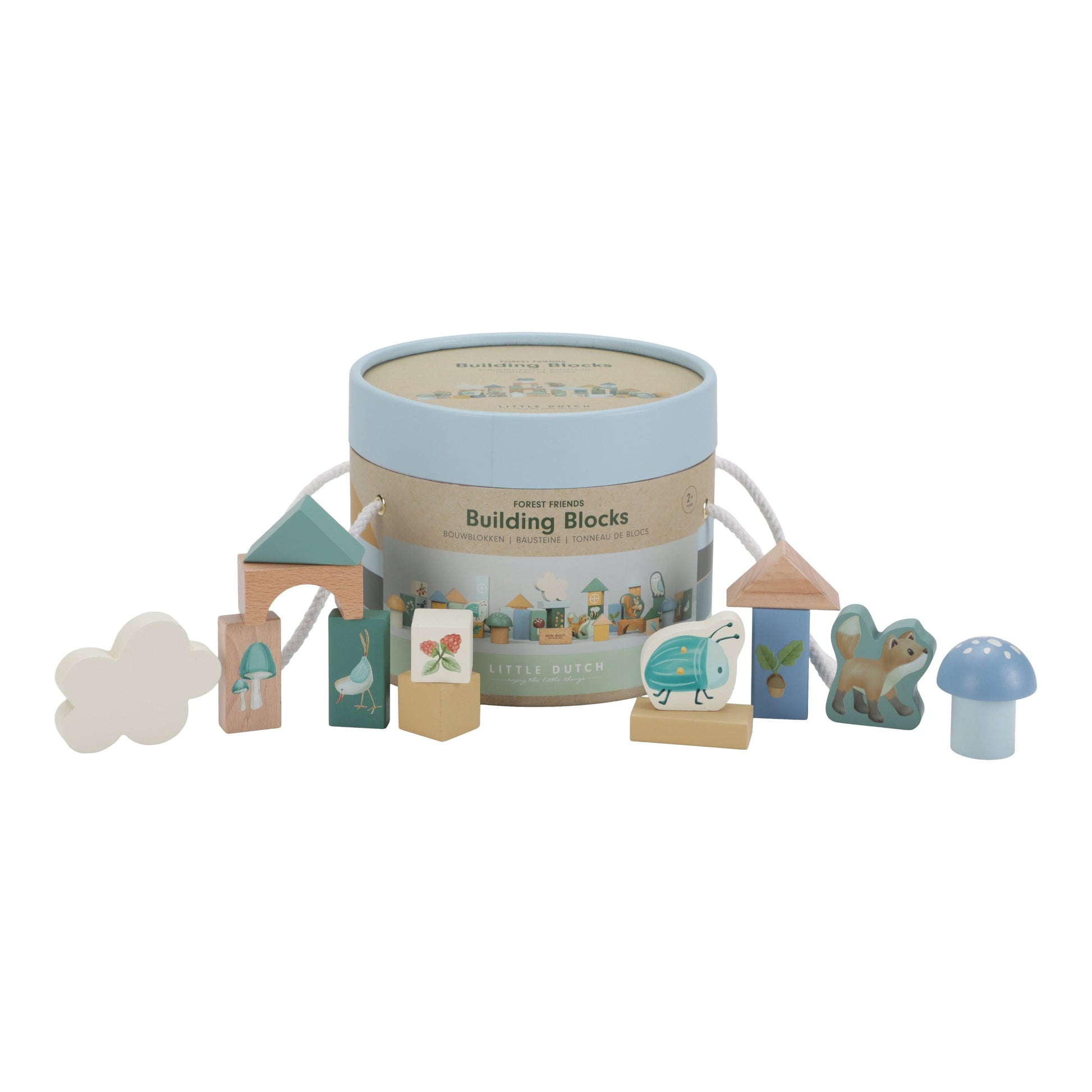 Little Dutch Wooden Building Blocks - Forest Friends