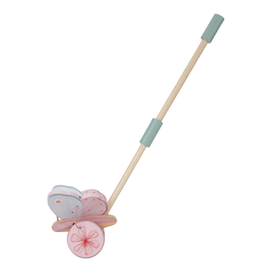 Little Dutch Push Along Butterfly Rattle - Fairy Garden