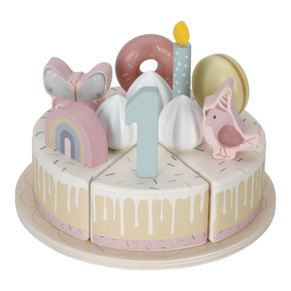 Little Dutch Wooden Birthday Cake - Pink