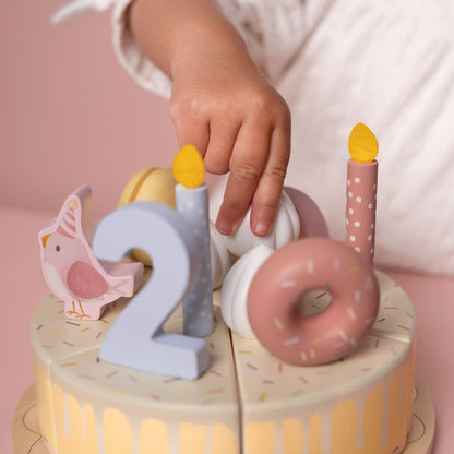 Little Dutch Wooden Birthday Cake - Pink