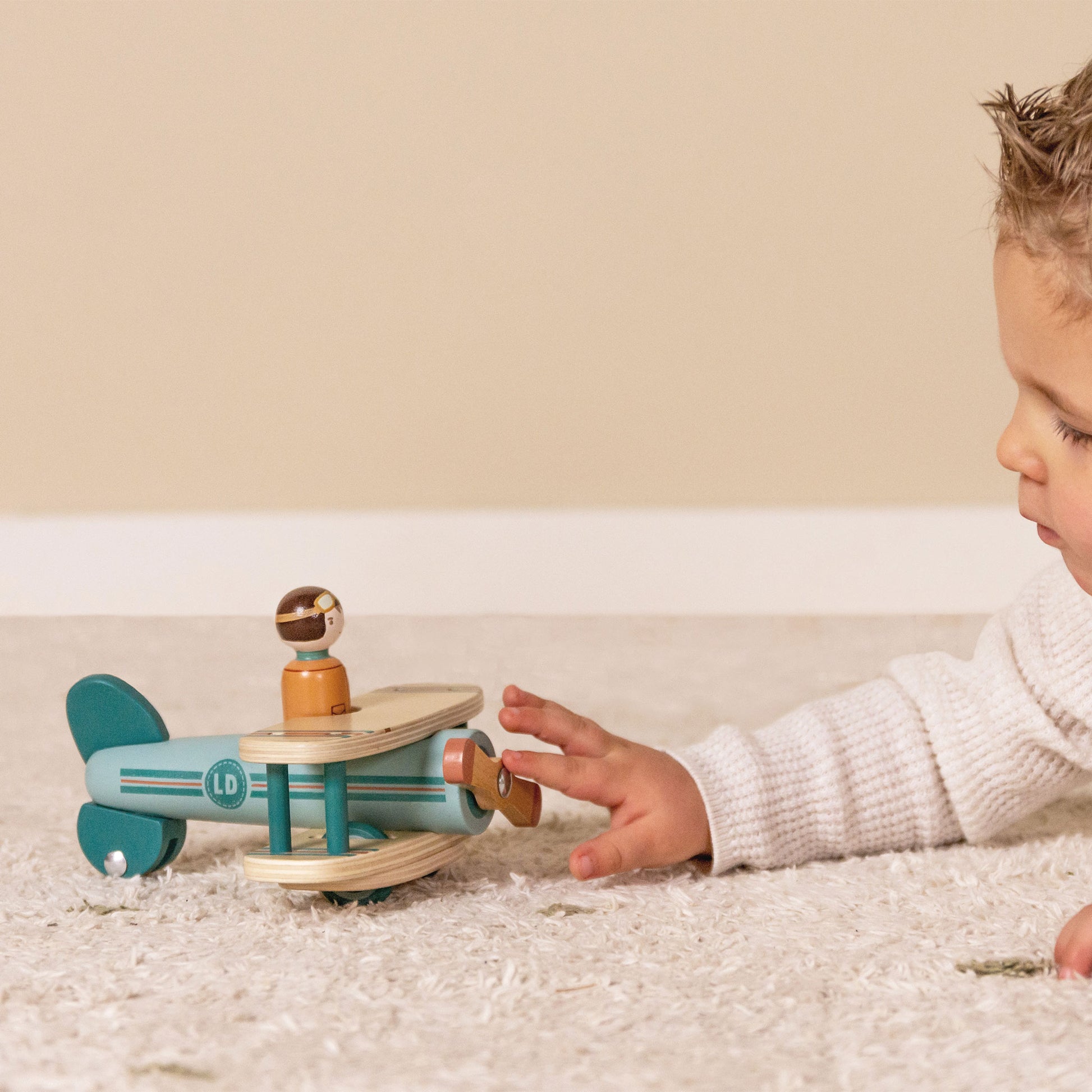 Little Dutch Toy Aeroplane - spinning propeller 