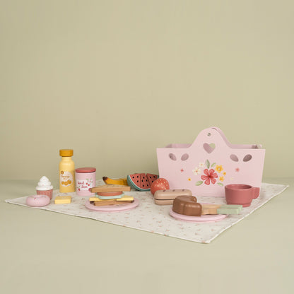 Little Dutch wooden Picnic Set - on picnic blanket