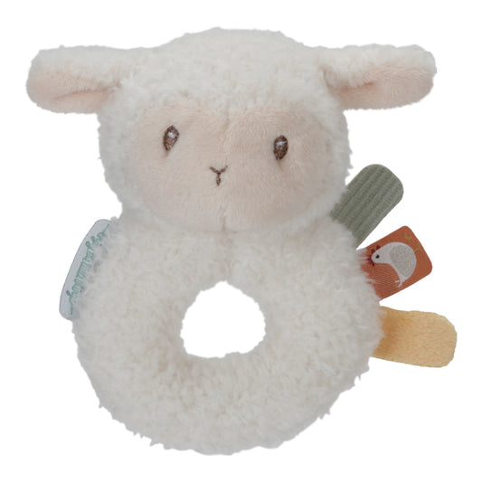 Little Dutch Soft Sheep Ring Rattle - Little Farm