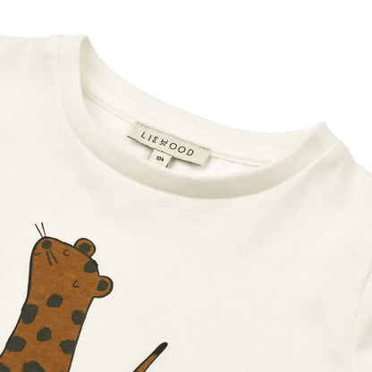 Liewood Apia Short Sleeve T-shirt - Leopard / Crisp White