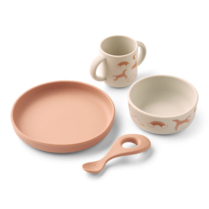 Liewood Vivi Printed Tableware Set - Dream / Ecru