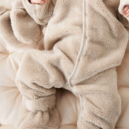 Liewood Baby Bailey Pile Pramsuit - Sandy