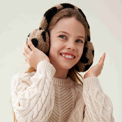 Liewood Albero Pile Earmuffs - Mega Leo / Oat Mix