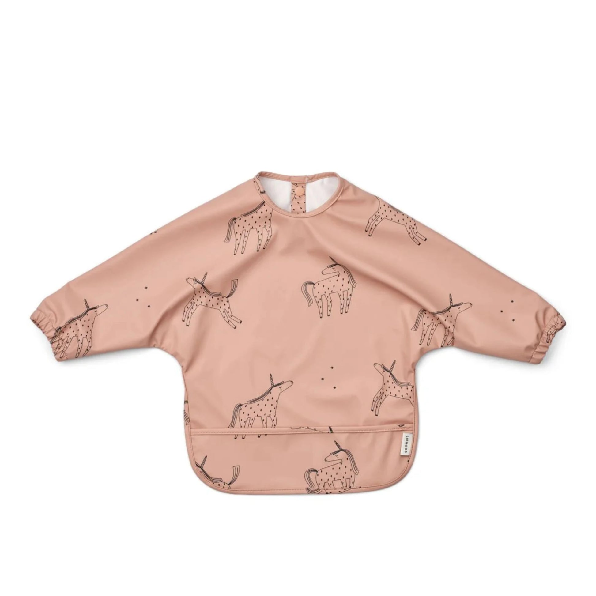 Liewood Merle Printed Cape Bib - Unicorn  Pale tuscany