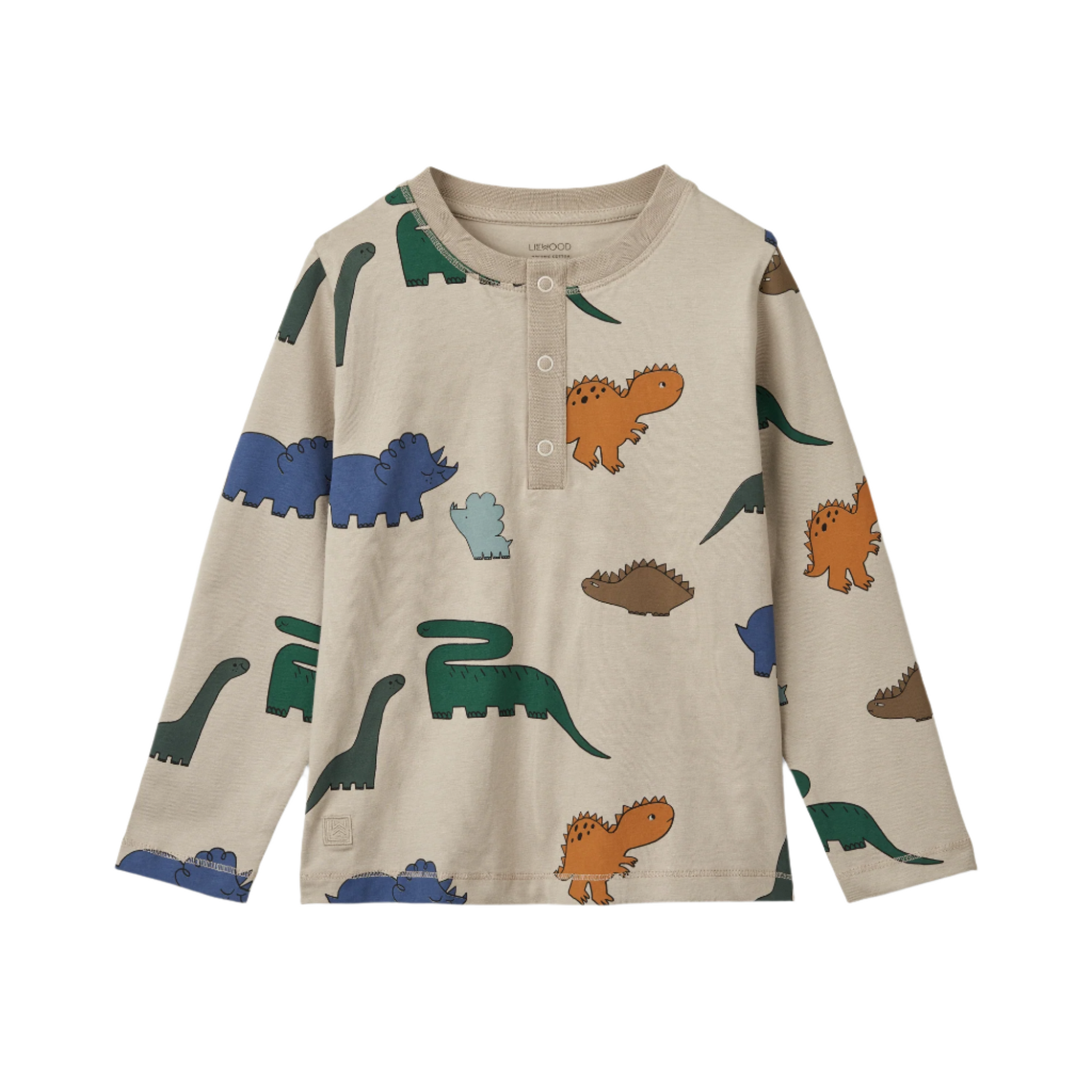 Liewood Wilhelm Printed Pyjamas Set - Dinosaurs / Mist