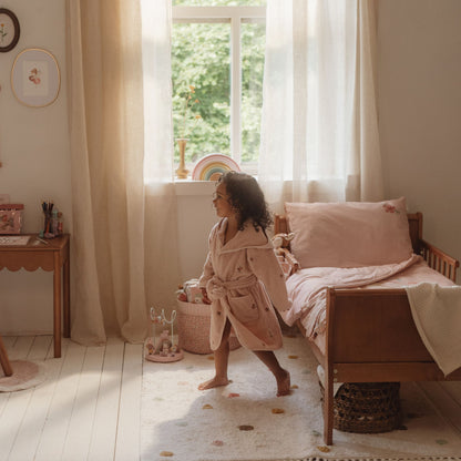 Little Dutch Embroidered Bathrobe - Blossom